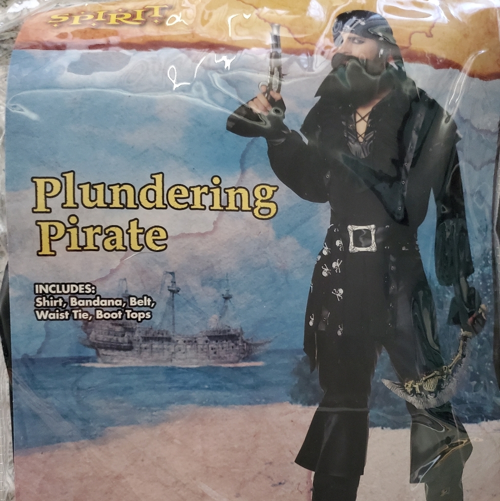 Plundering Pirate Adult Halloween Costume Size XL